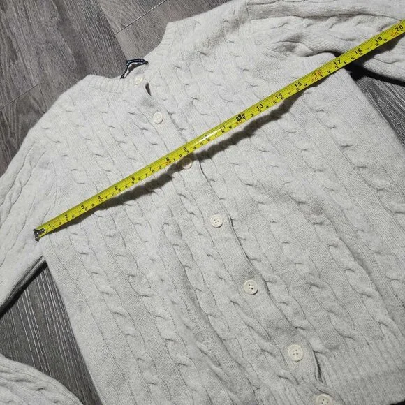 Brandy Melville grey wool cable knit button-up cardigan - Picture 6 of 9